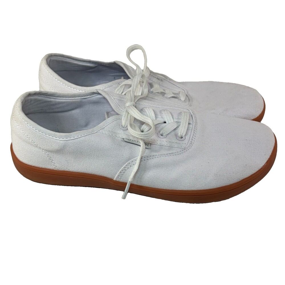 Whitin Barefoot Shoes White Canvas Gum Soul Mens EUR 41 US 8